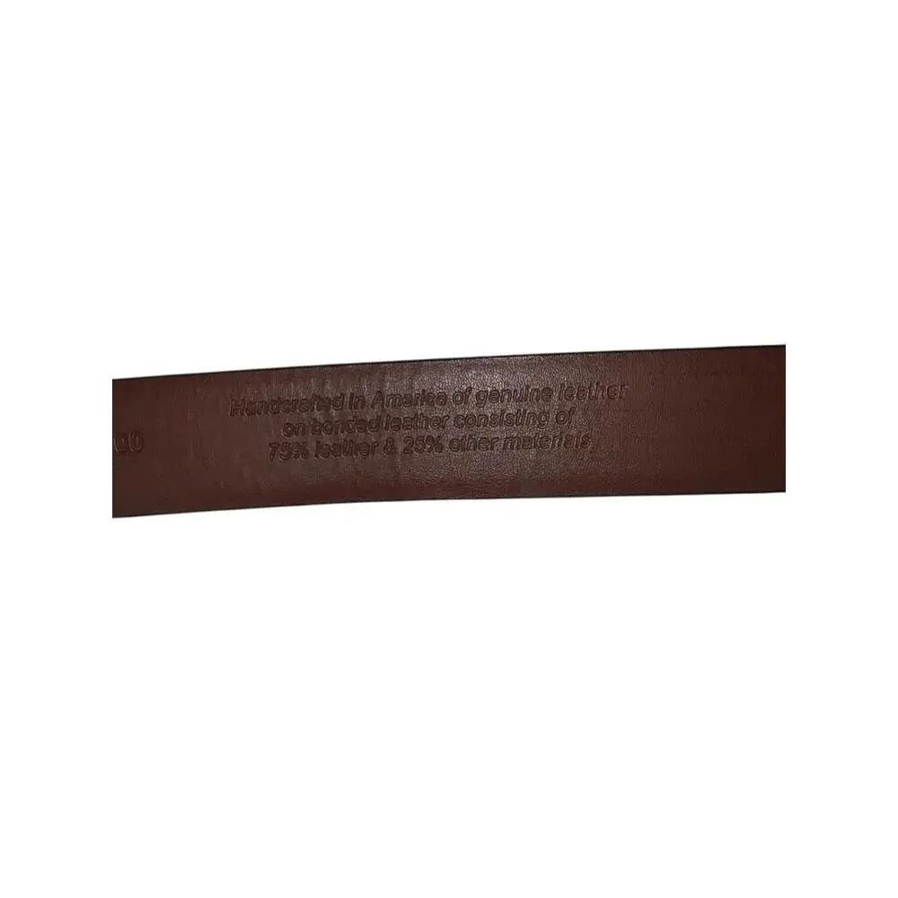 Men’s Black Genuine Leather‎ Dress Belt Silver Buckle Size 40/100 Classic
